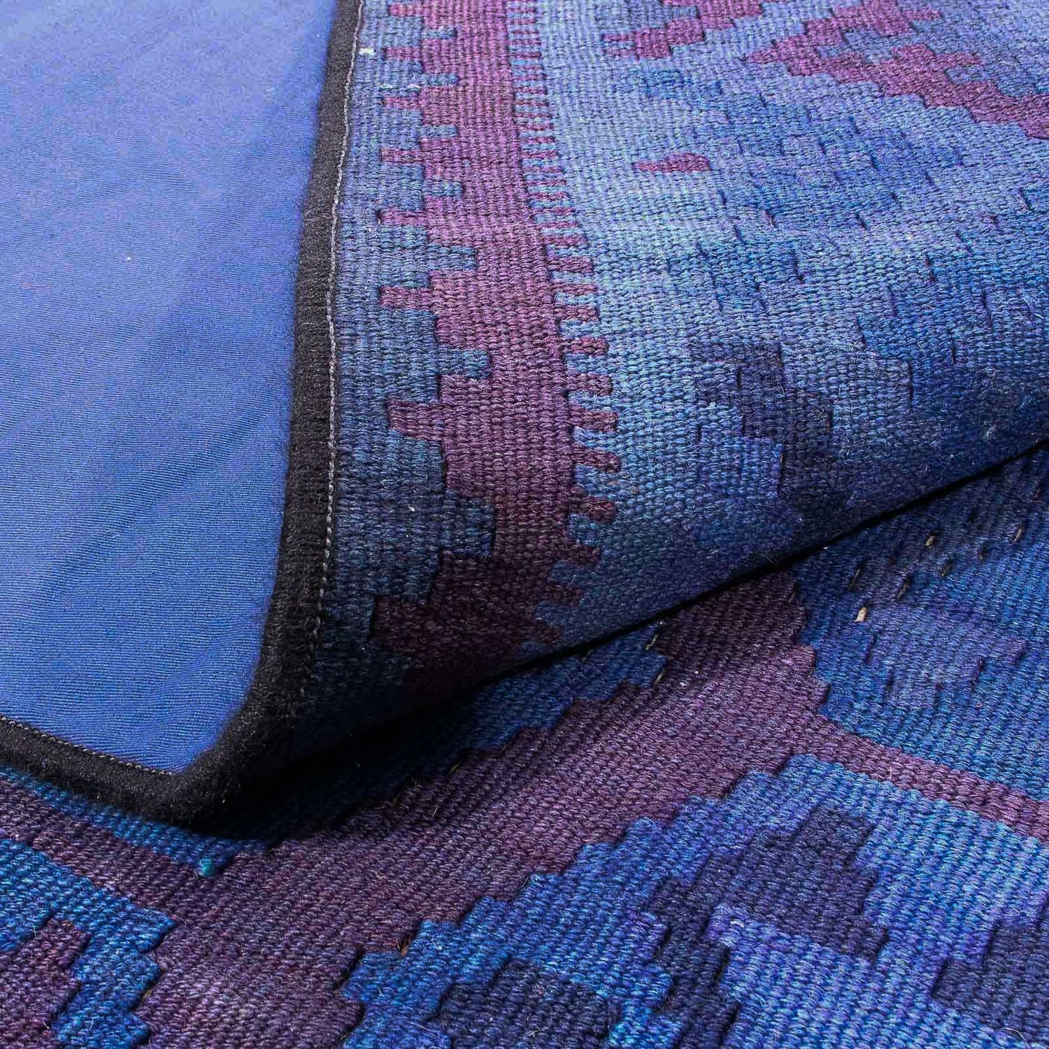 Kelim Teppich - Oriental 195 x 155 cm - blau - Image 4