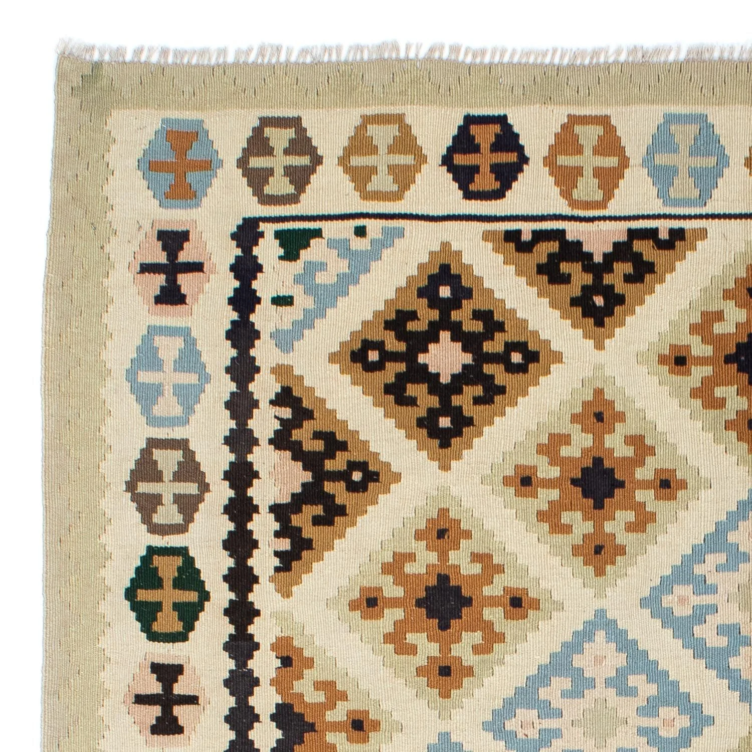 Kelim Teppich - Oriental 195 x 158 cm - beige - Image 3