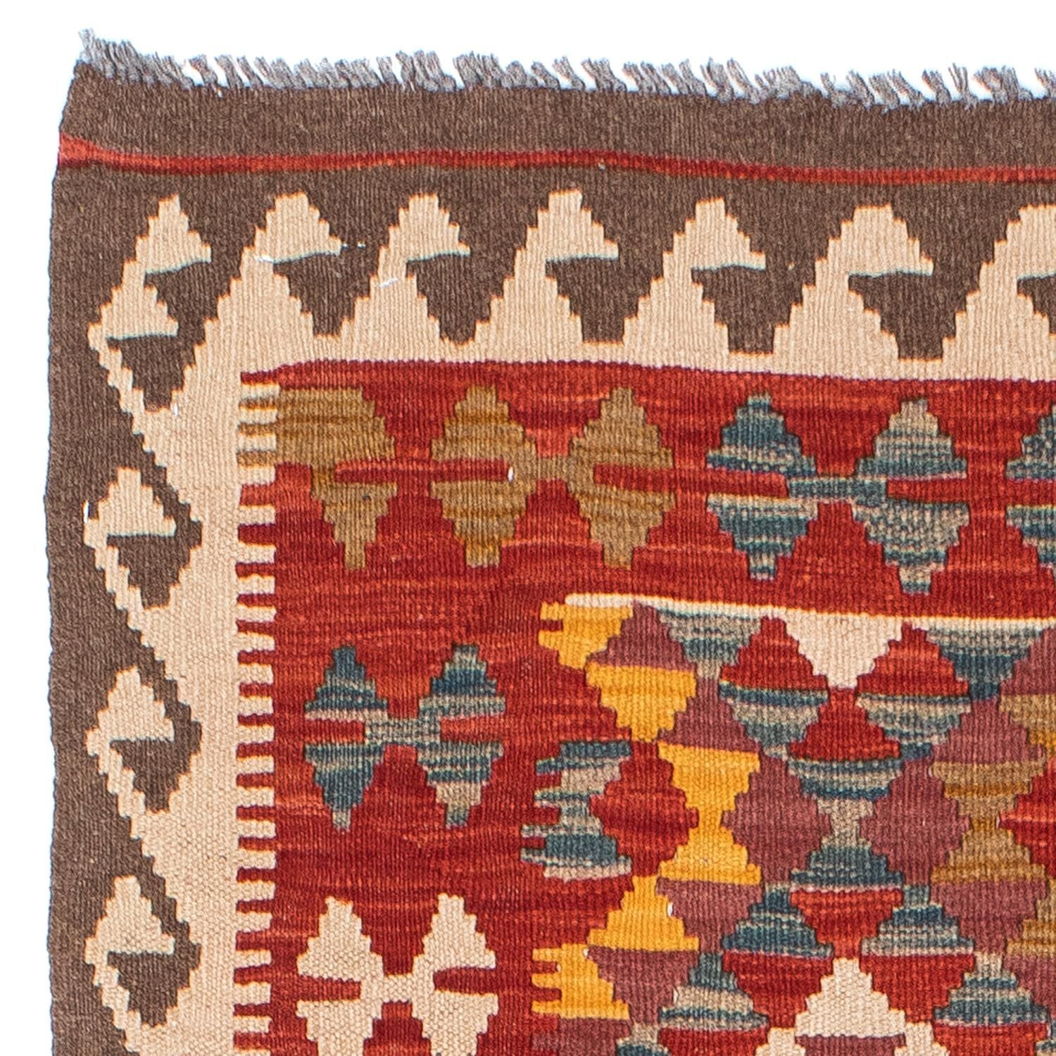 Kelim Teppich - Oriental 195 x 98 cm - rot - Image 3