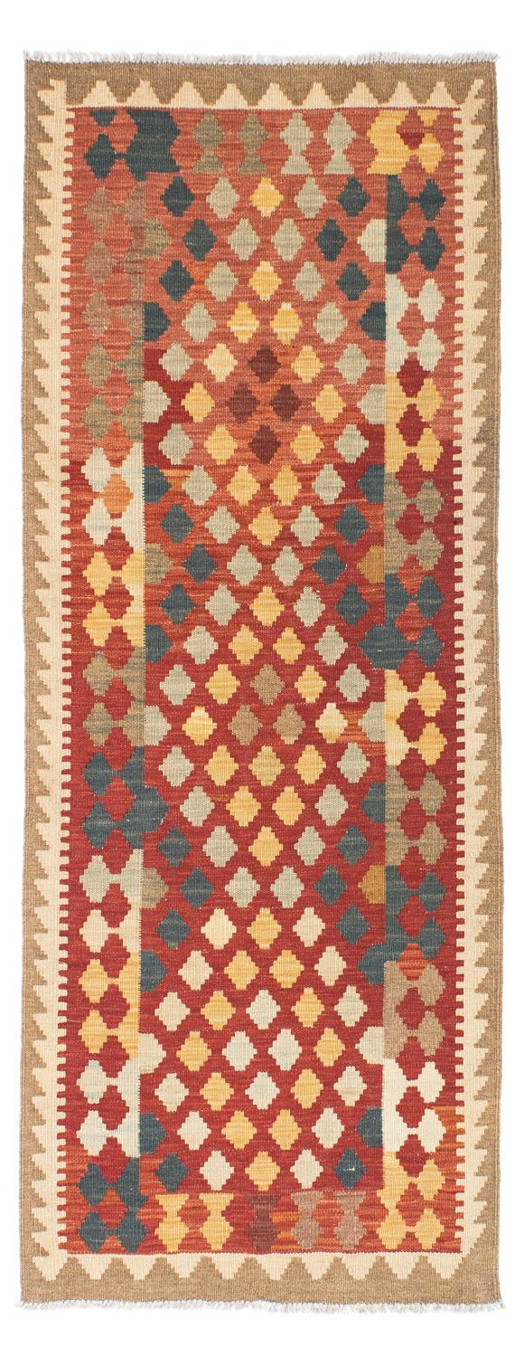 Kelim Teppich - Oriental 198 x 74 cm - hellrot