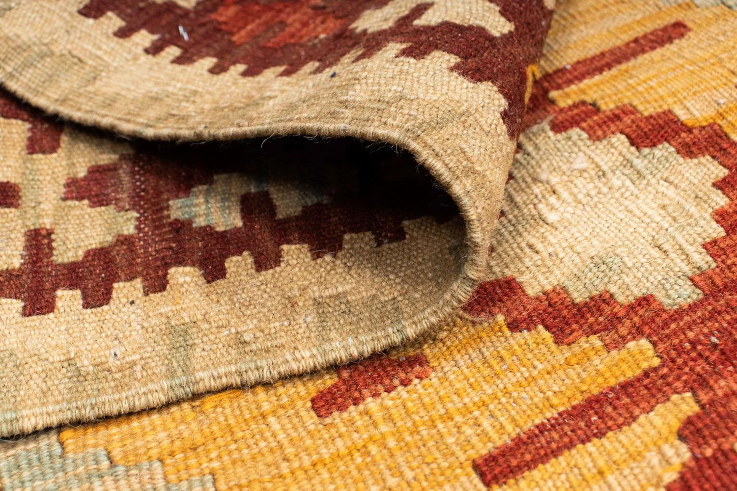 Kelim Teppich - Oriental 198 x 75 cm - beige - Image 4