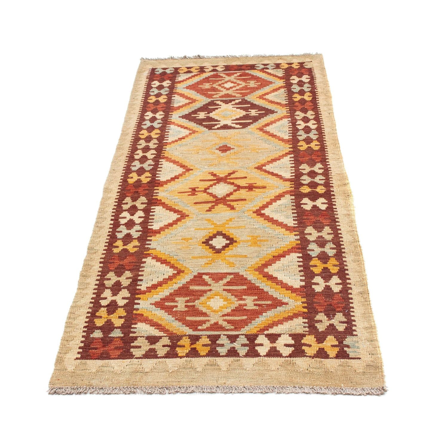 Kelim Teppich - Oriental 198 x 75 cm - beige - Image 5
