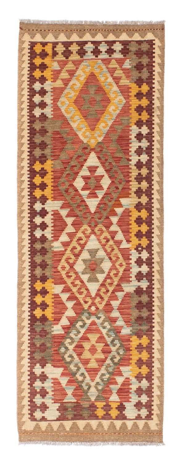 Kelim Teppich - Oriental 199 x 67 cm - hellbraun
