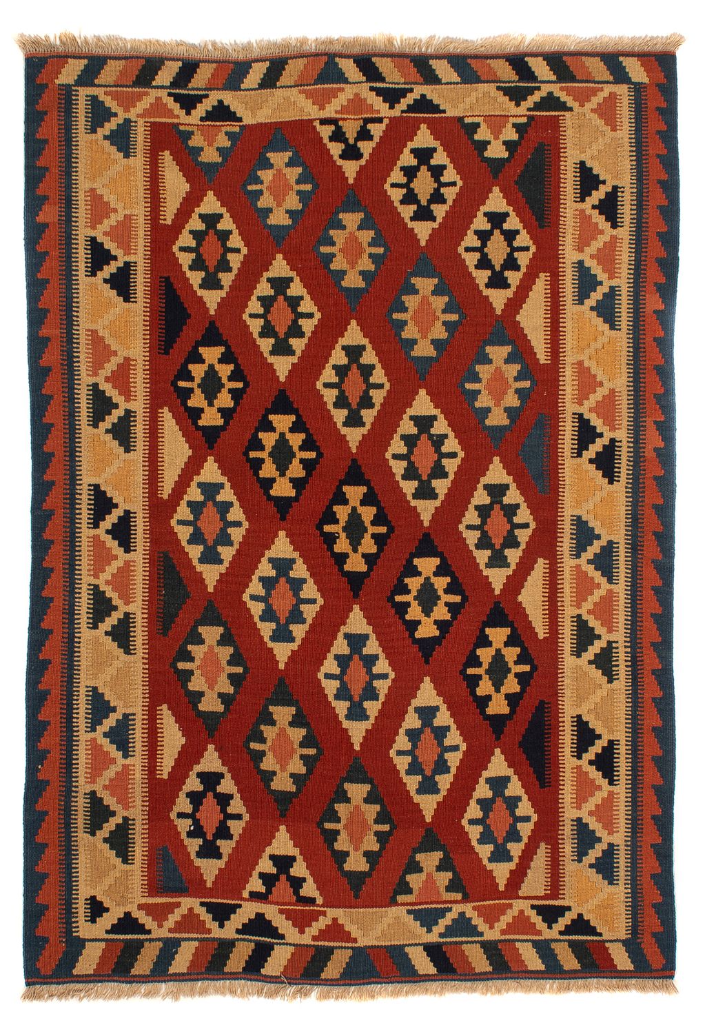 Kelim Teppich - Oriental 200 x 153 cm - rost