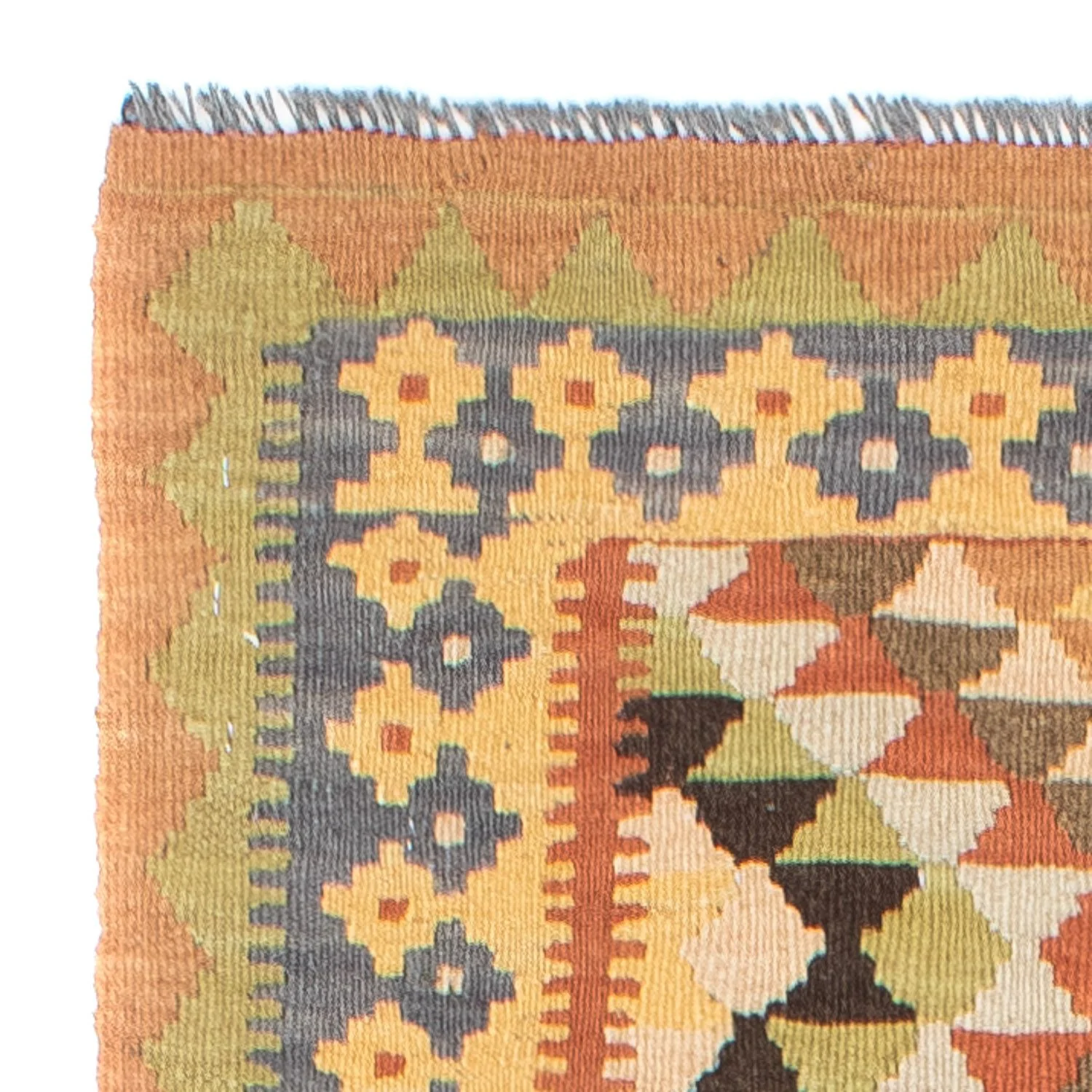 Kelim Teppich - Oriental 200 x 91 cm - hellbraun - Image 3