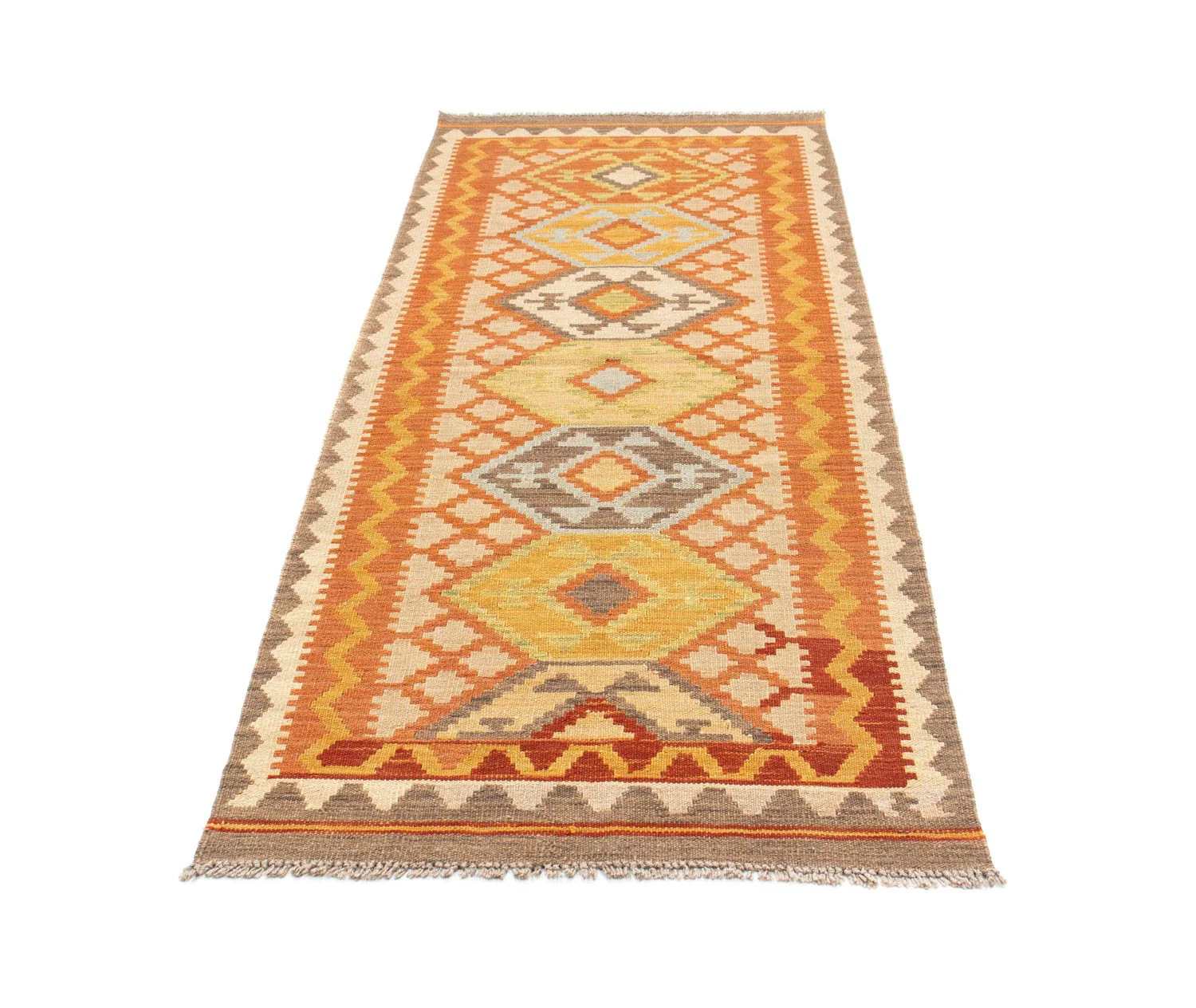 Kelim Teppich - Oriental 202 x 76 cm - beige - Image 5