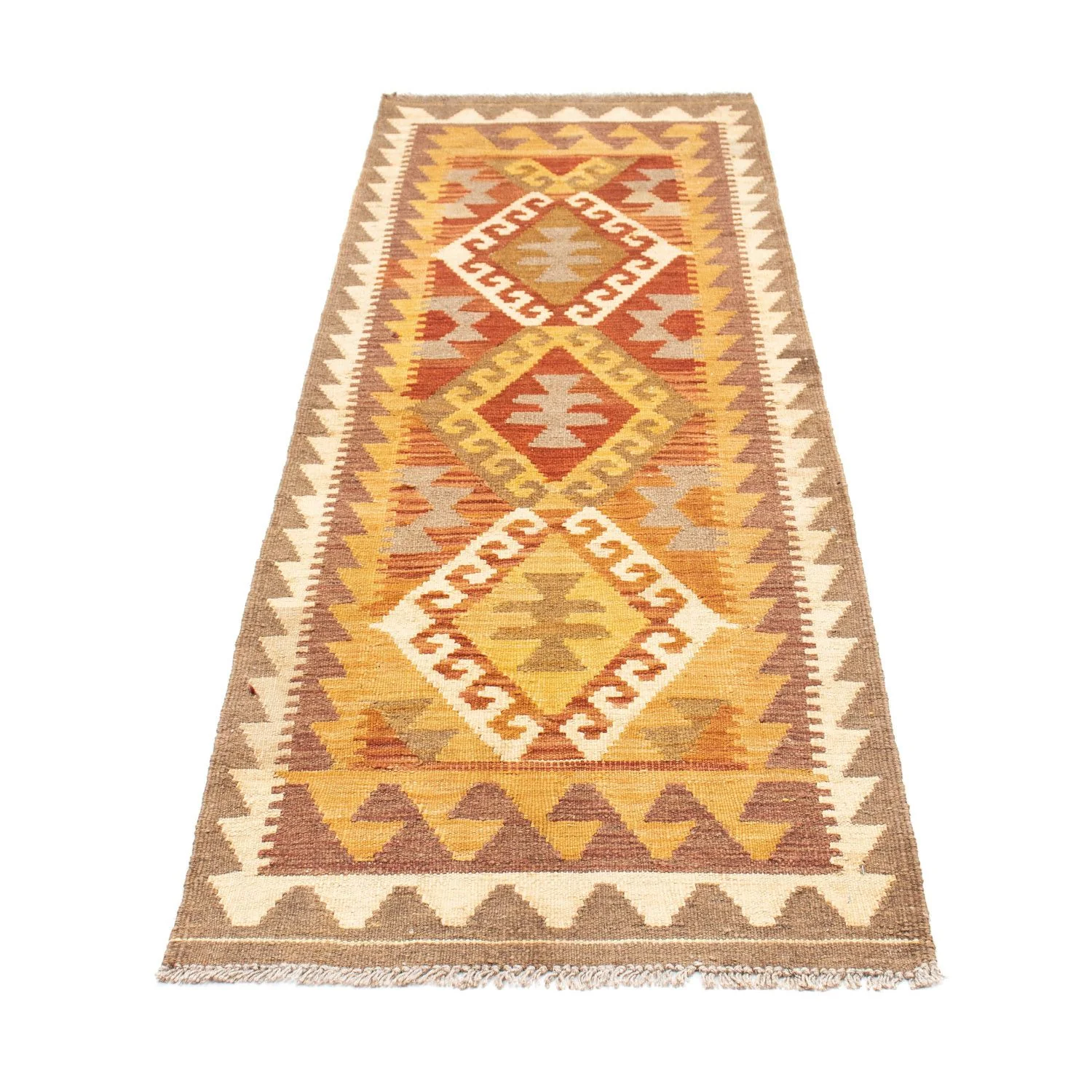 Kelim Teppich - Oriental 203 x 64 cm - hellbraun - Image 5