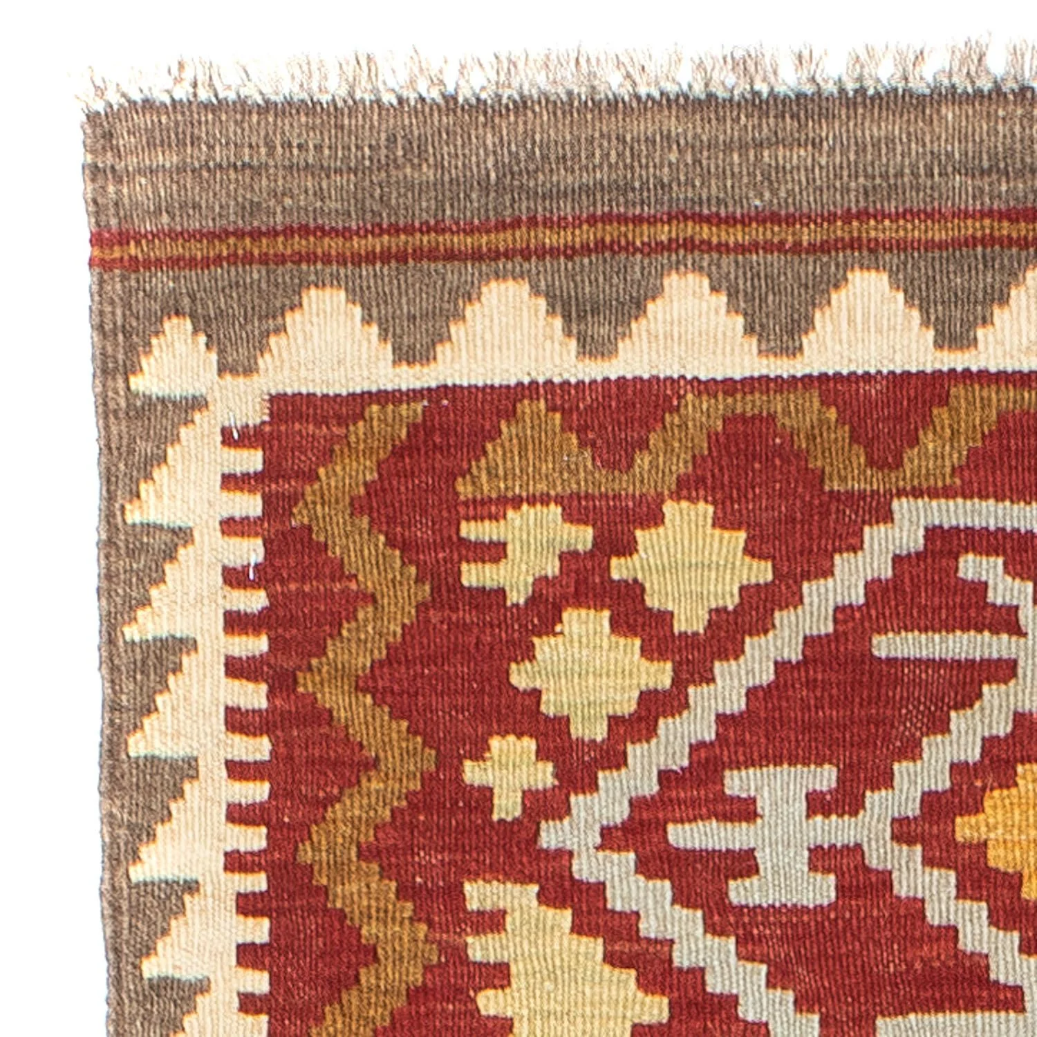 Kelim Teppich - Oriental 203 x 67 cm - rot - Image 3