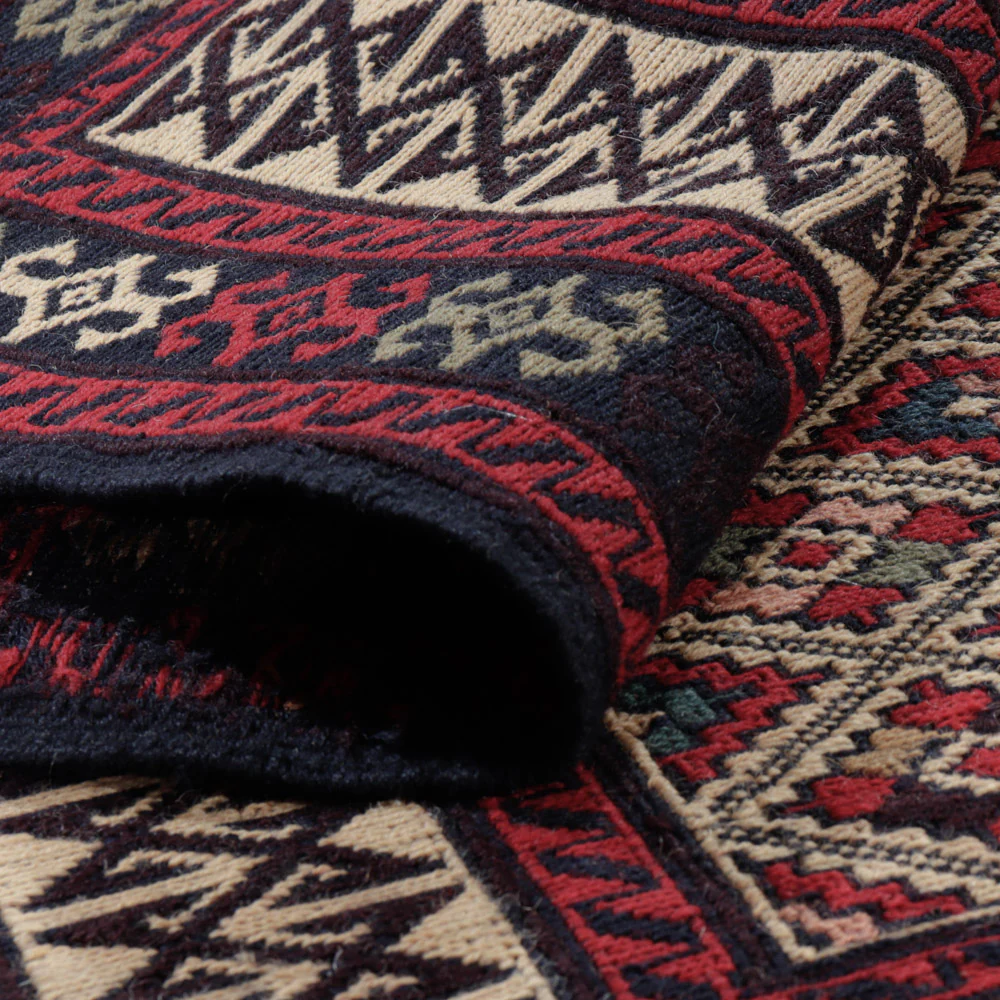 Kelim Afghan Teppich 204x130cm - Image 5
