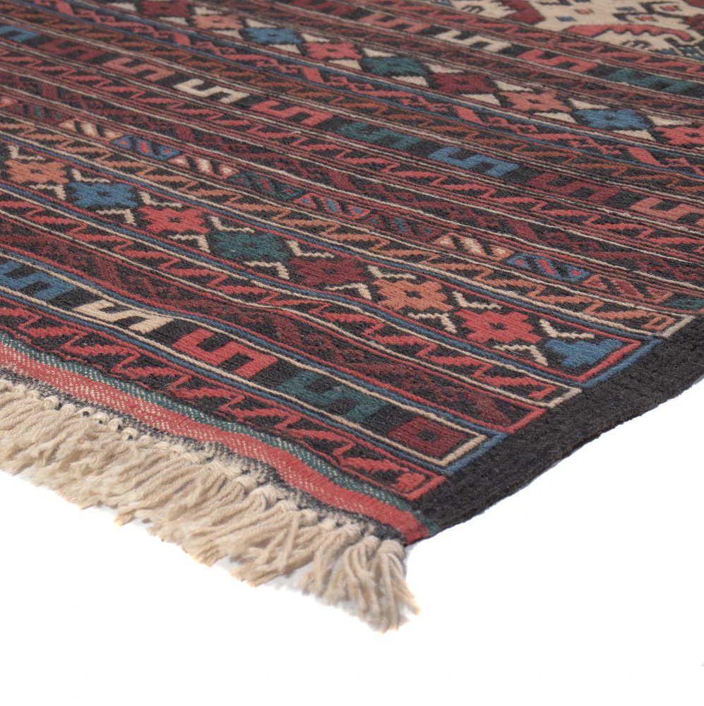 Kelim Afghan Teppich 207x118cm - Image 4