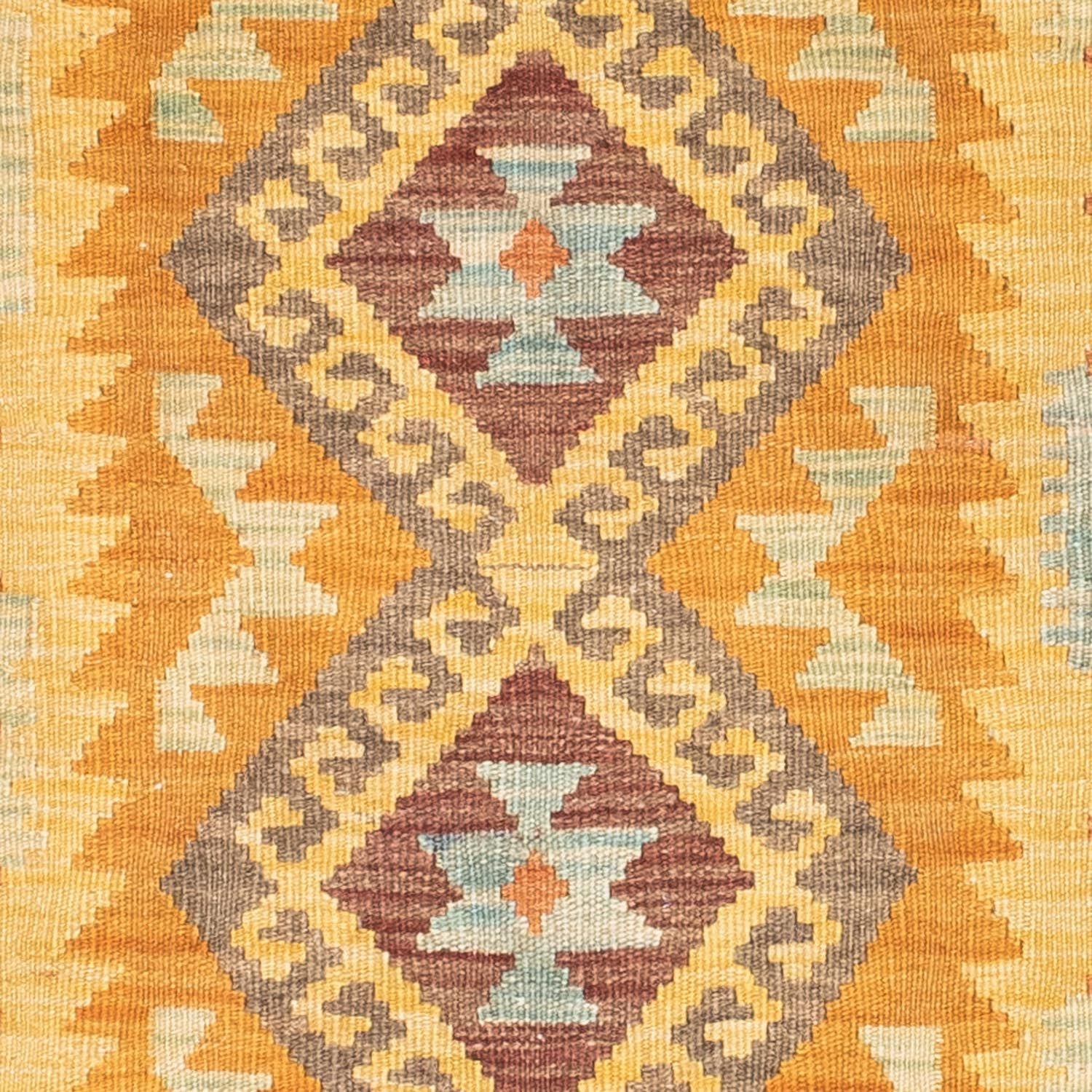 Kelim Teppich - Oriental 209 x 71 cm - gold - Image 2