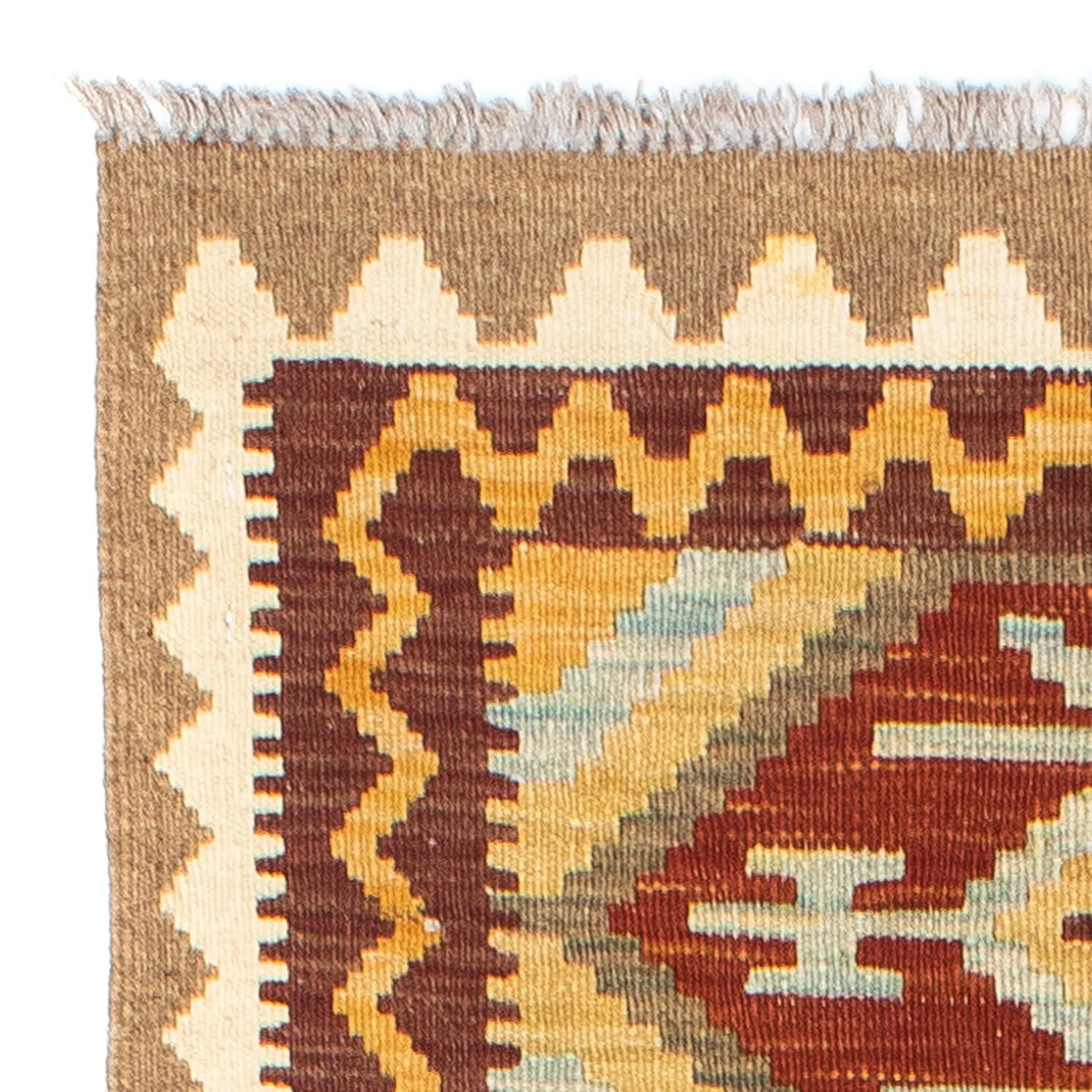 Kelim Teppich - Oriental 210 x 72 cm - hellbraun - Image 3