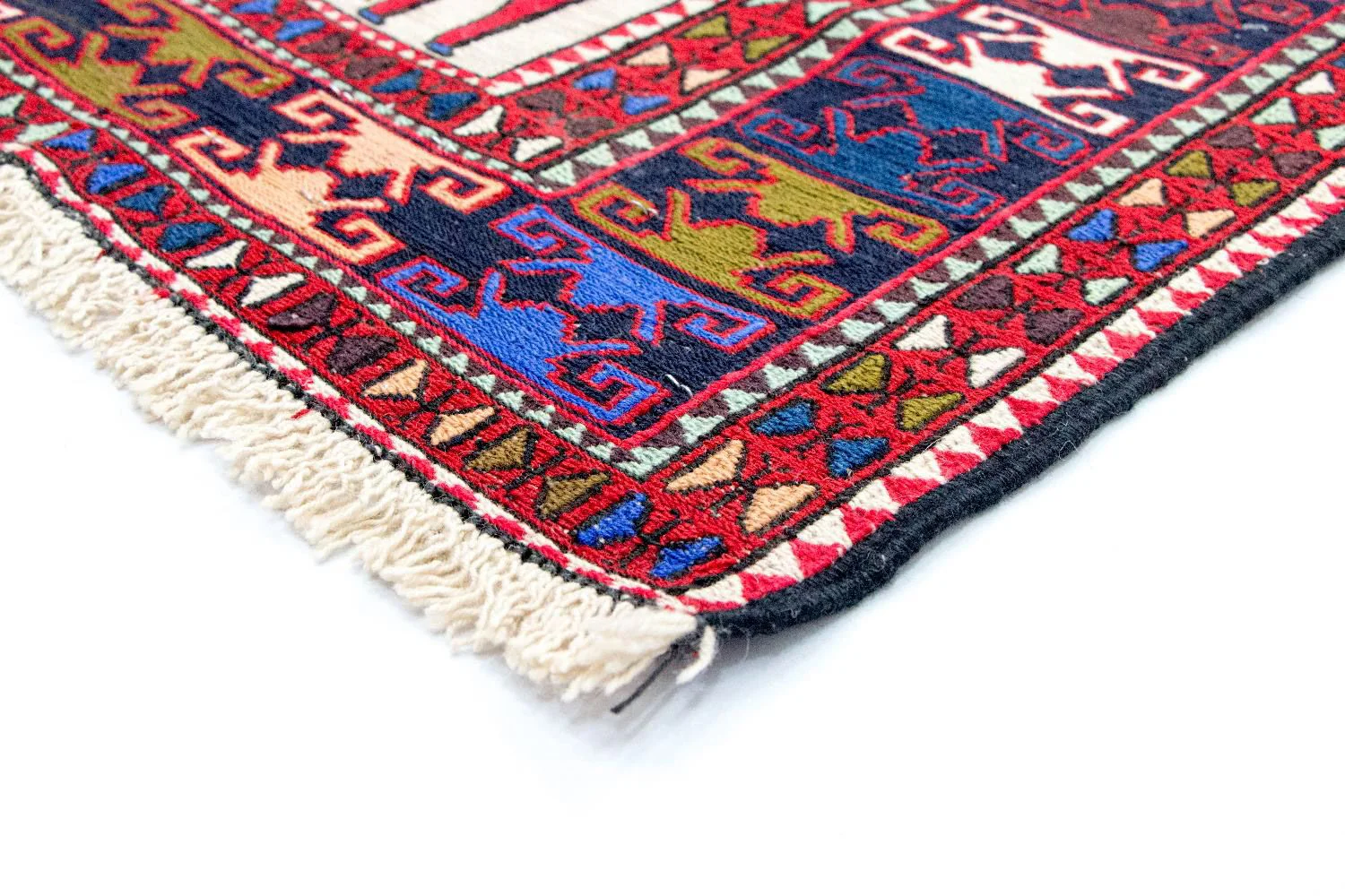 Kelim Seide Teppich 212x118cm - Image 3