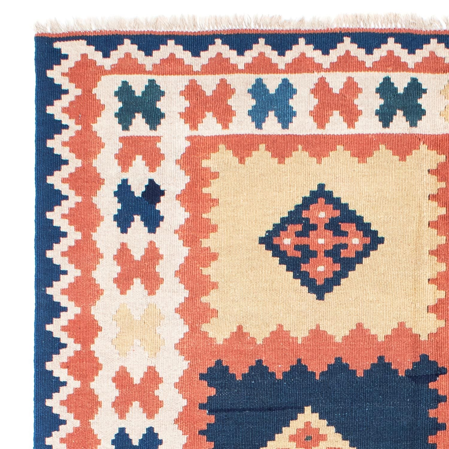 Kelim Teppich - Oriental 212 x 155 cm - blau - Image 3