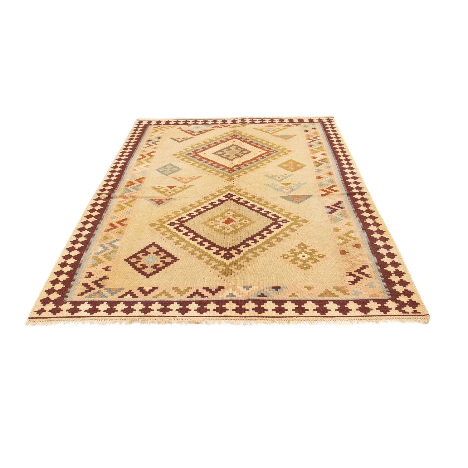 Kelim Teppich - Oriental 216 x 150 cm - hellbeige - Image 5