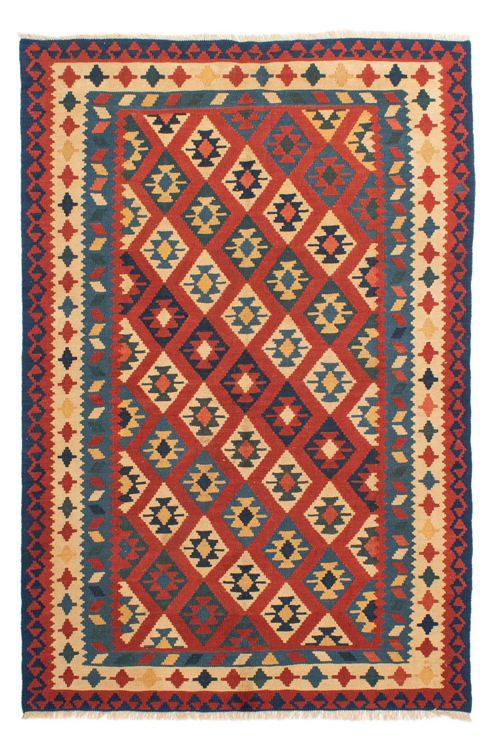Kelim Teppich - Oriental 221 x 152 cm - mehrfarbig