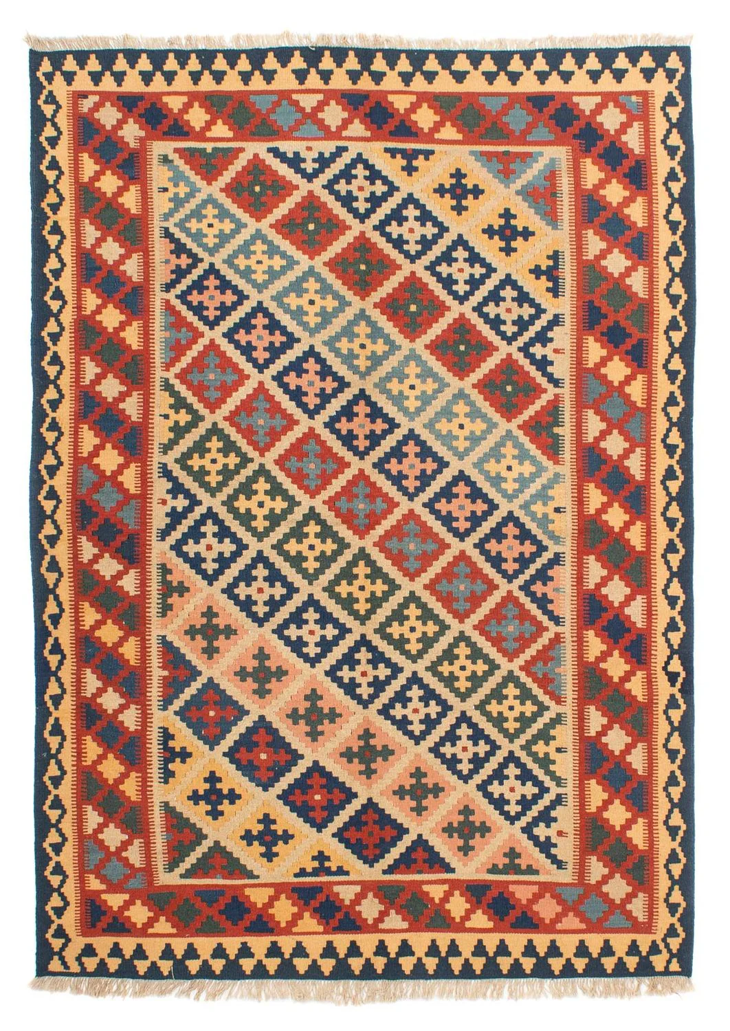 Kelim Teppich - Oriental 221 x 164 cm - mehrfarbig