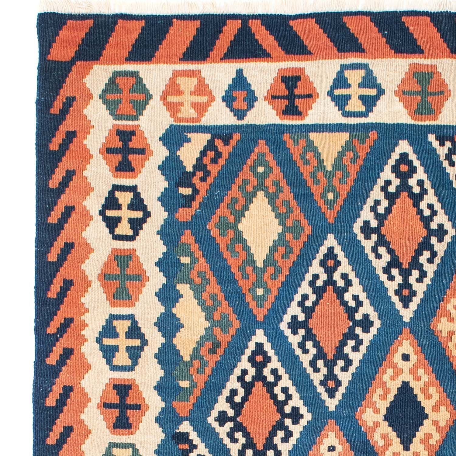 Kelim Teppich - Oriental 222 x 158 cm - blau - Image 3