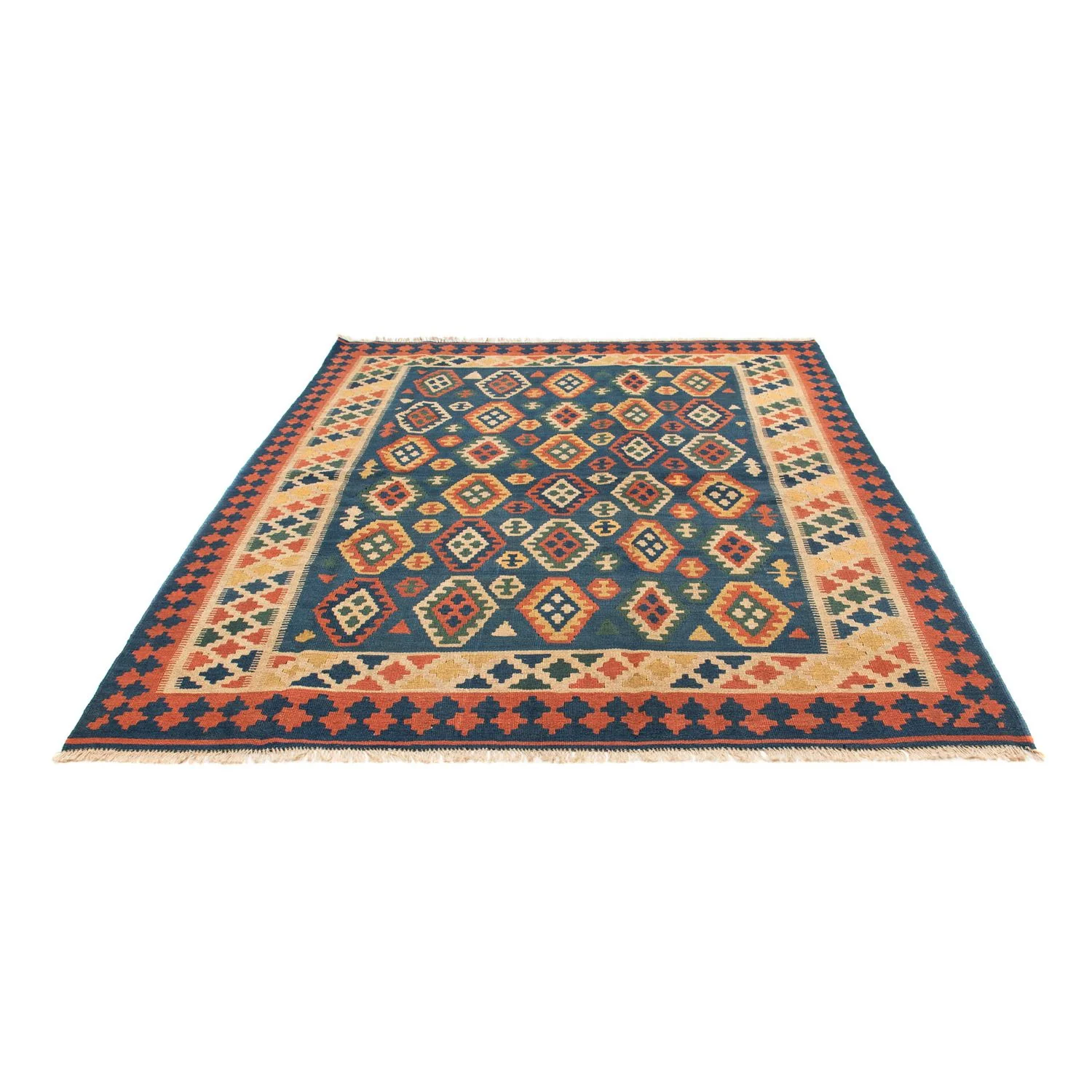 Kelim Teppich - Oriental 232 x 194 cm - blau - Image 5