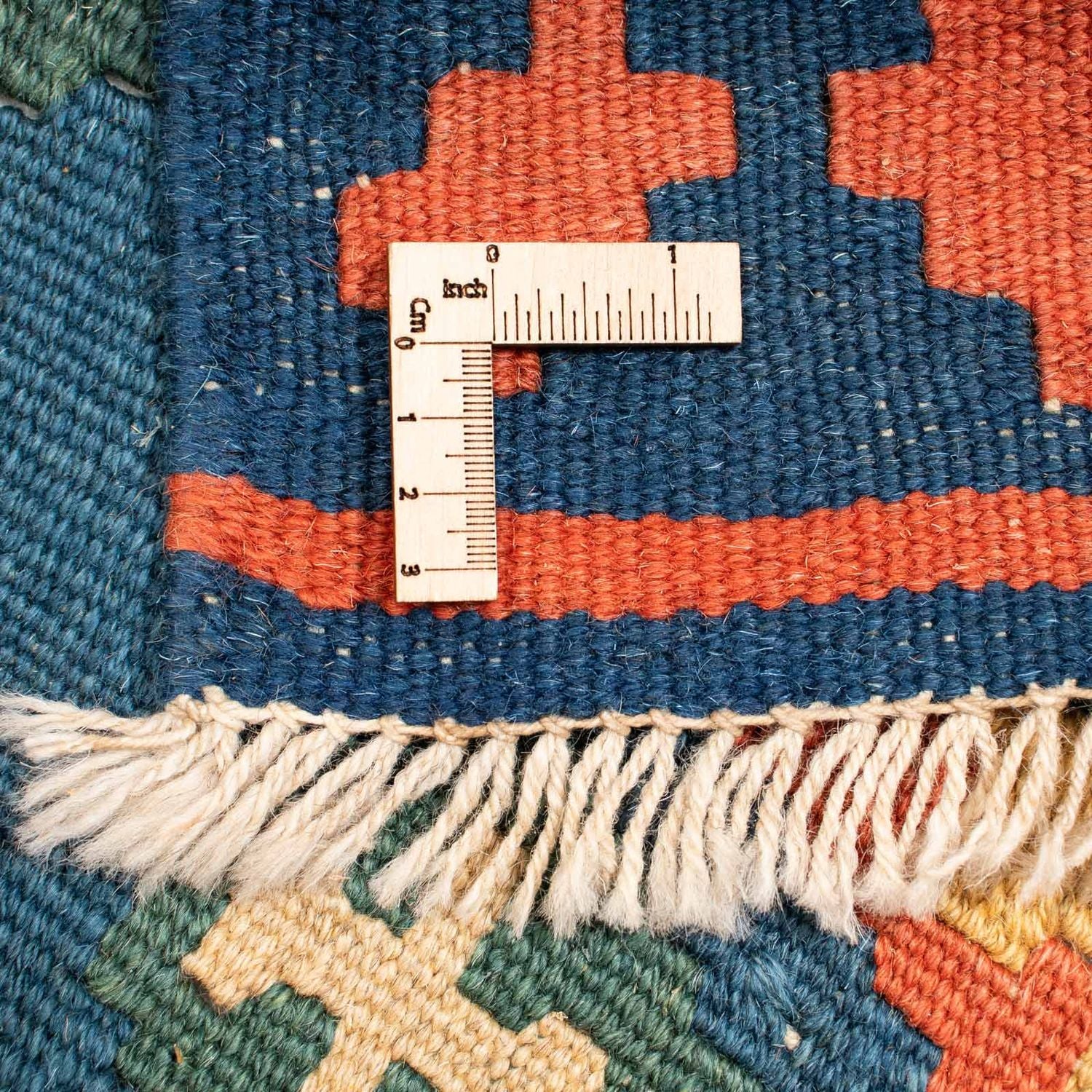 Kelim Teppich - Oriental 232 x 194 cm - blau - Image 6