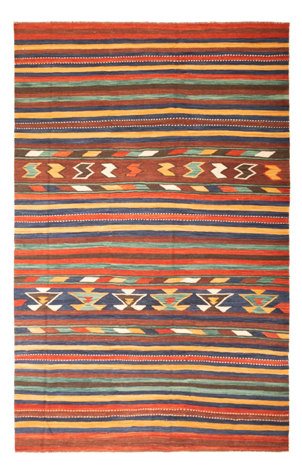 Kelim Afghan Teppich 304x198cm