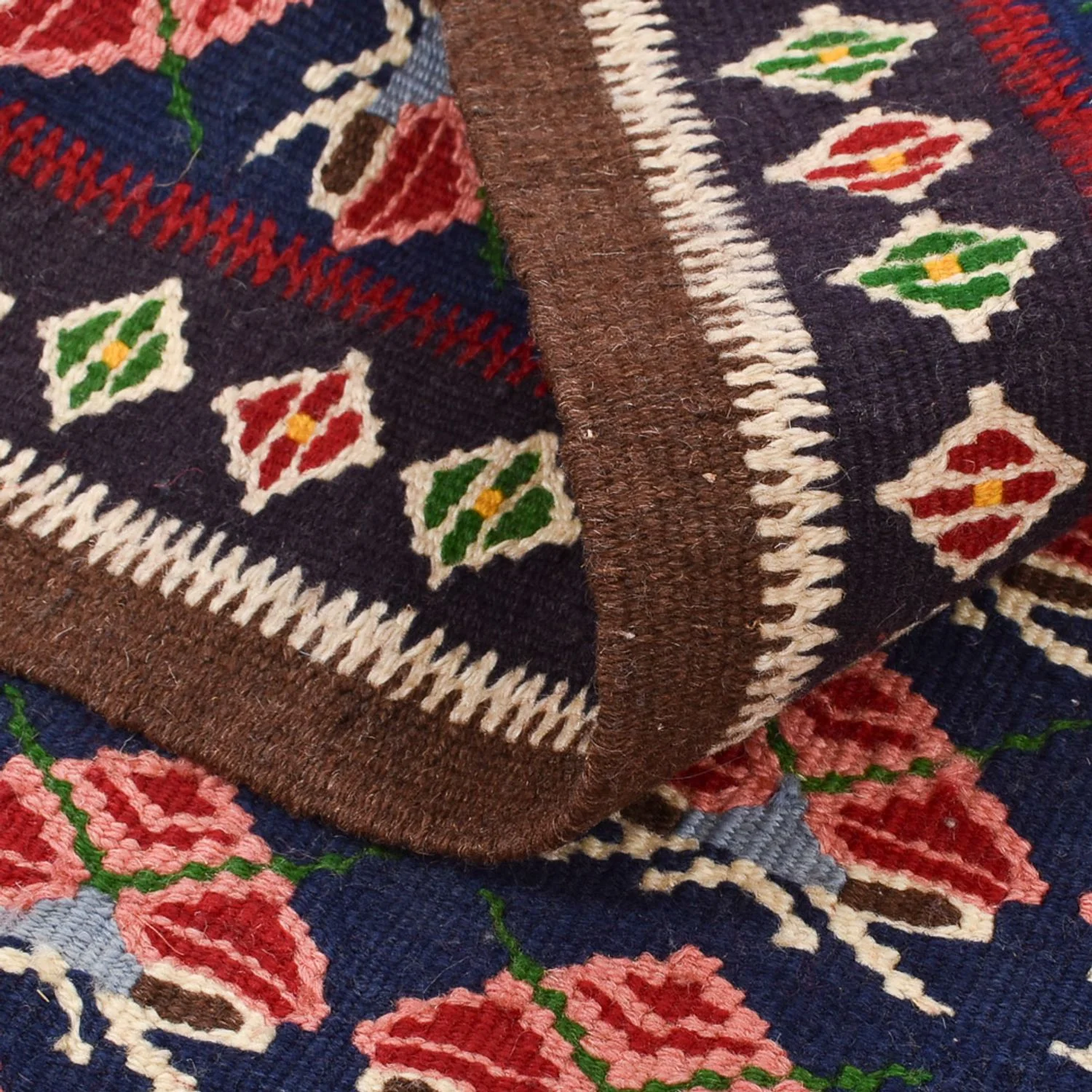 Kelim Fars Teppich 66x66cm - Image 4