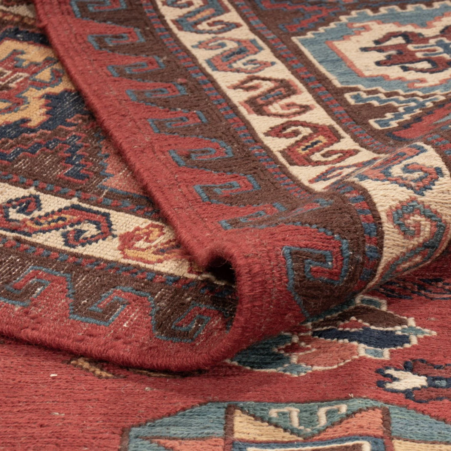 Kelim Afghan Teppich 329x256cm - Image 4