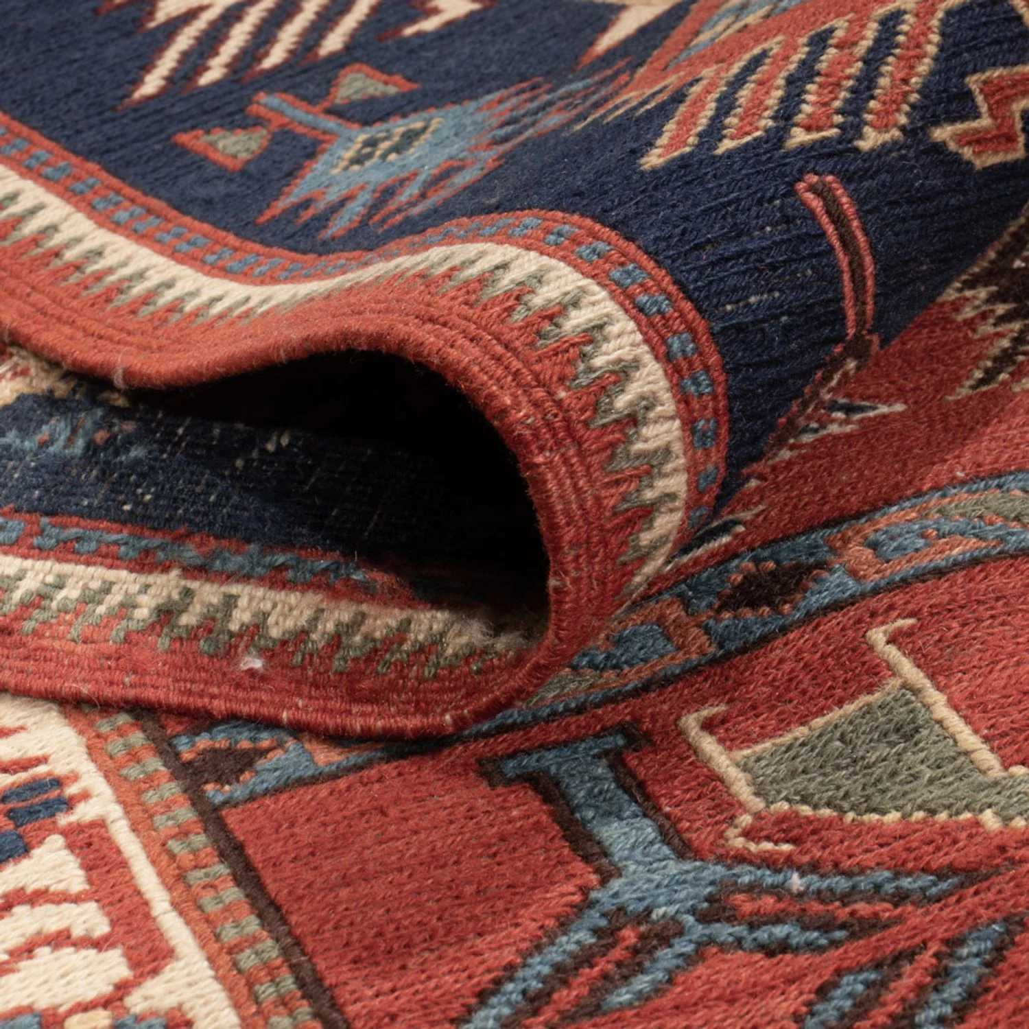 Kelim Afghan Teppich 205x192cm - Image 4
