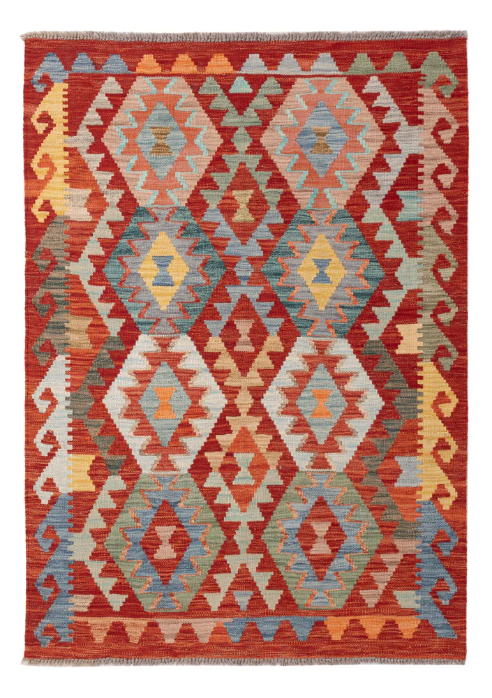 Kelim Teppich - Splash - 148 x 106 cm - bunt