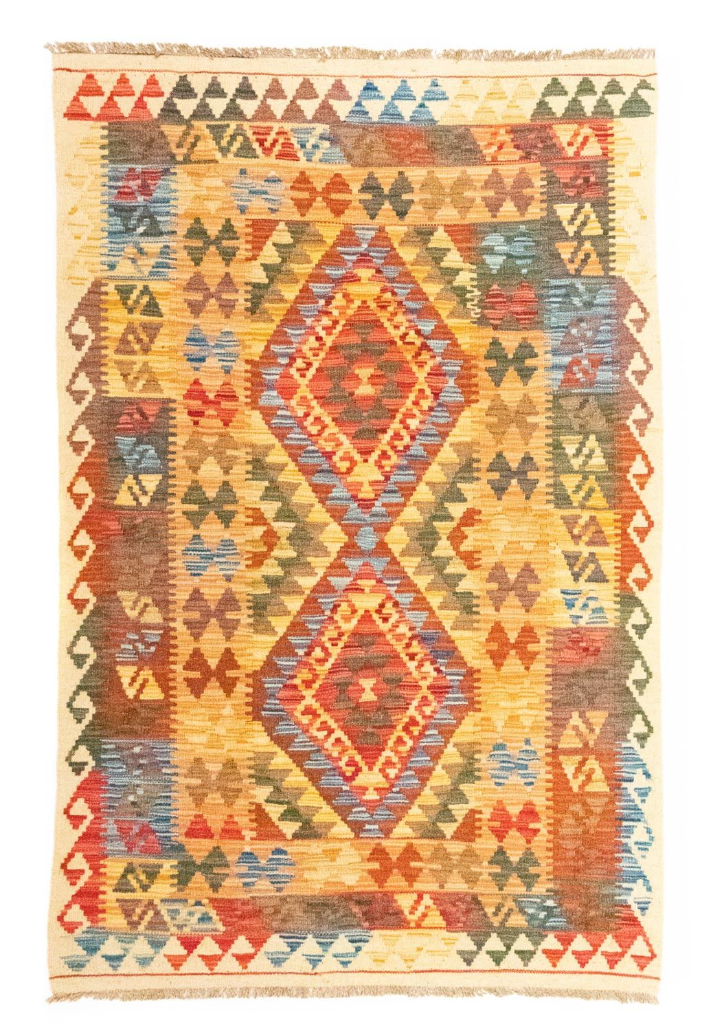 Kelim Teppich - Splash 154 x 99 cm - mehrfarbig