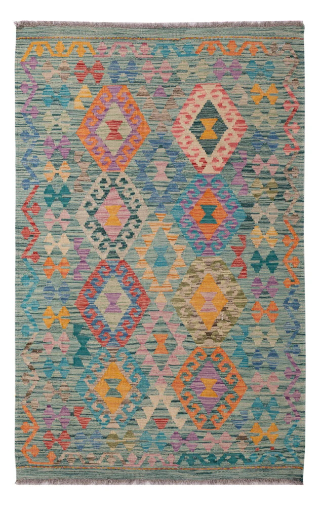 Kelim Teppich - Splash - 167 x 106 cm - bunt