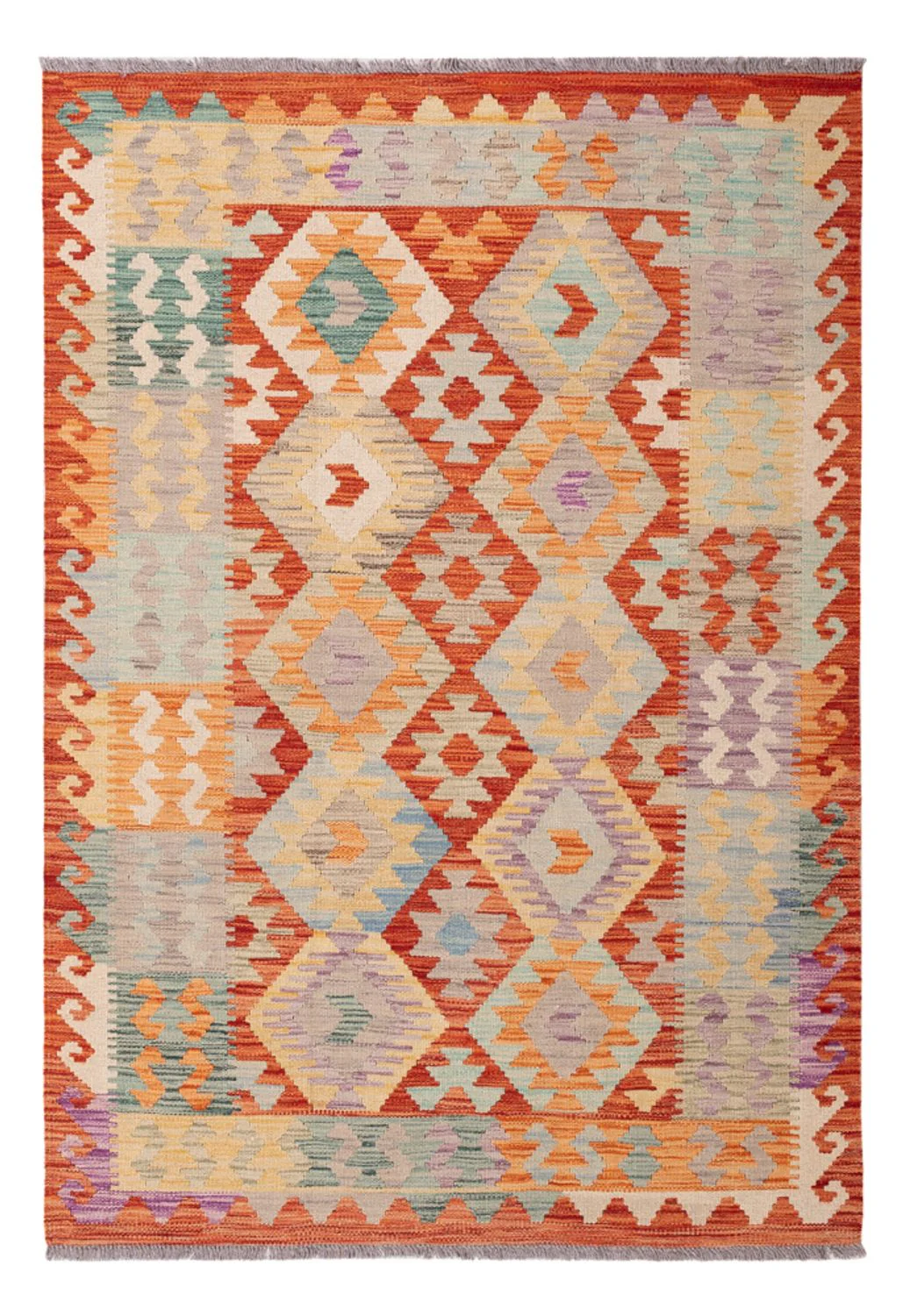 Kelim Teppich - Splash - 174 x 122 cm - mehrfarbig