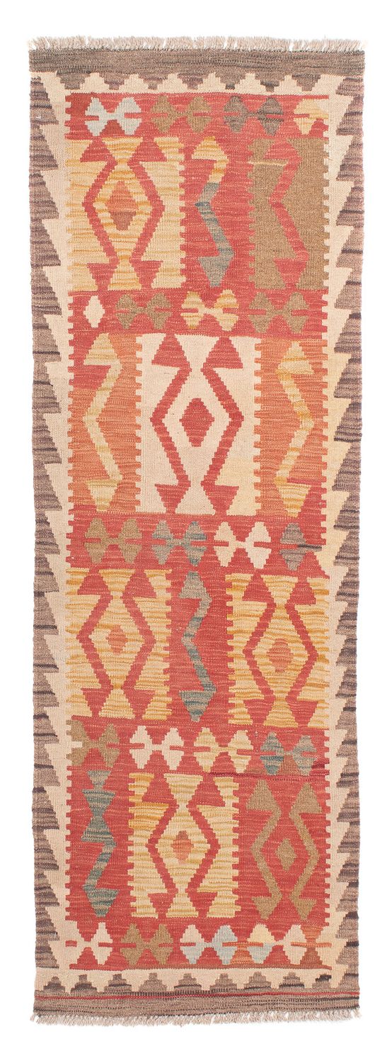 Kelim Teppich - Splash 186 x 68 cm - rot