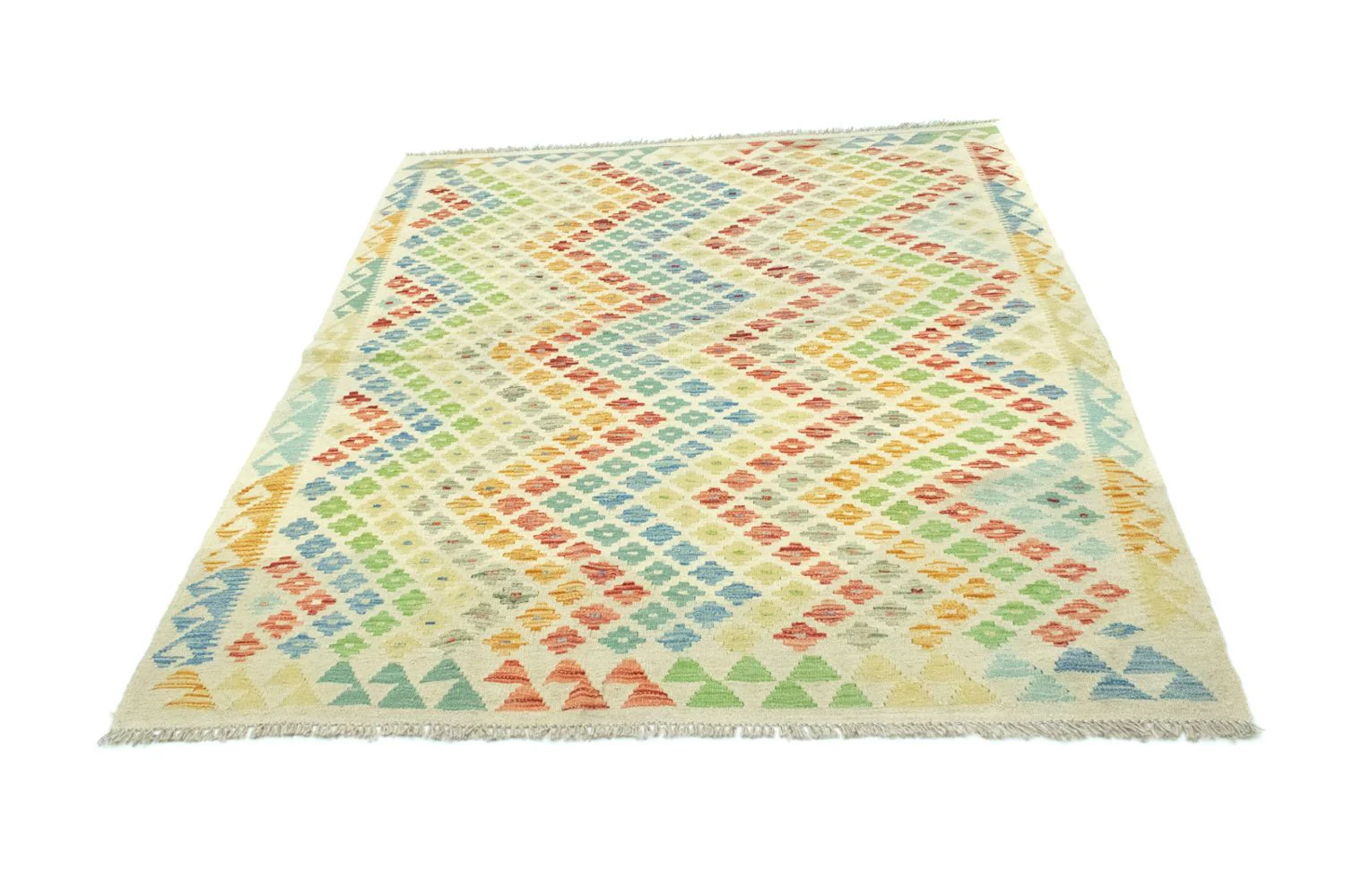 Kelim Afghan Teppich 189x151cm - Image 5