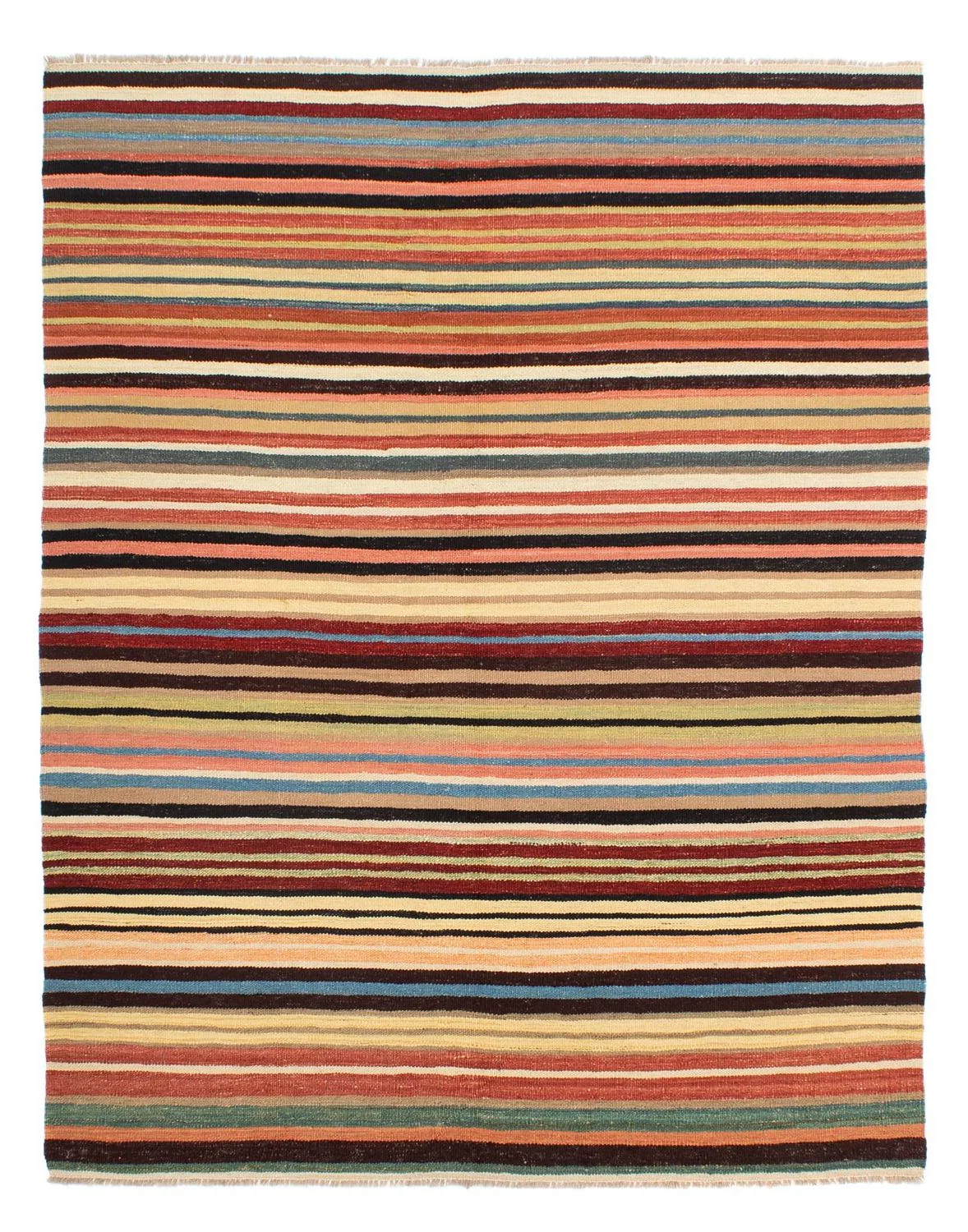 Kelim Teppich - Splash 199 x 156 cm - mehrfarbig
