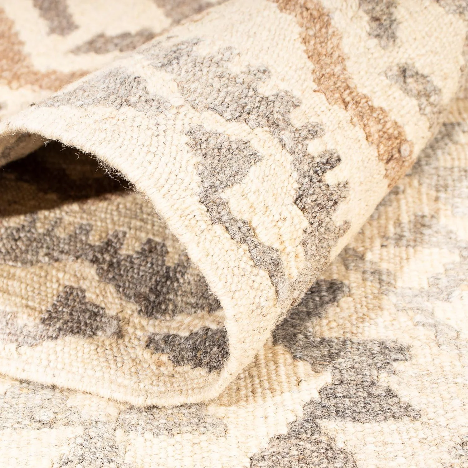 Kelim Teppich - Splash 203 x 121 cm - beige - Image 4