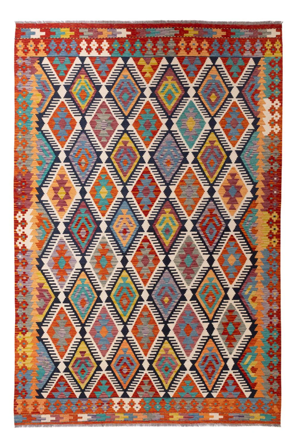 Kelim Teppich - Splash - 308 x 205 cm - mehrfarbig
