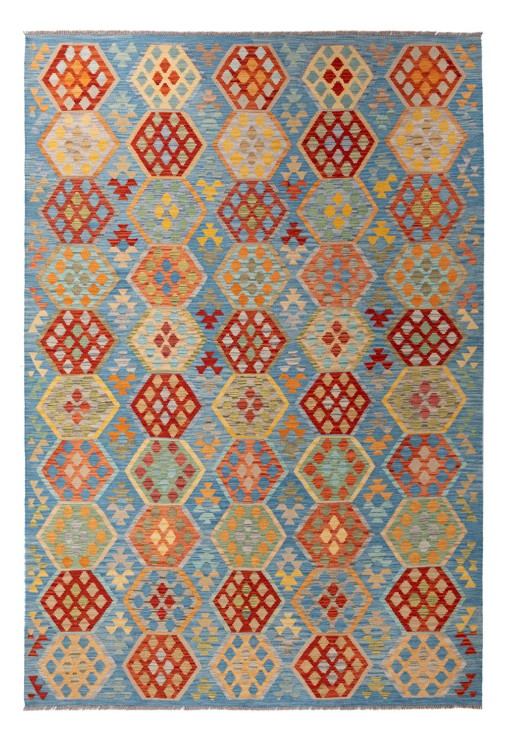 Kelim Teppich - Splash - 310 x 207 cm - mehrfarbig