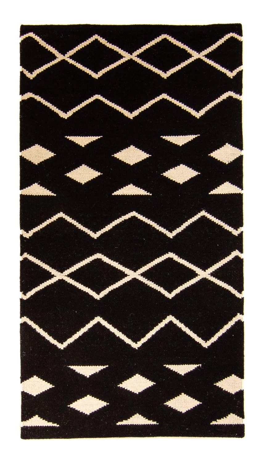 Kelim Teppich - Trendy 160 x 80 cm - dunkelblau