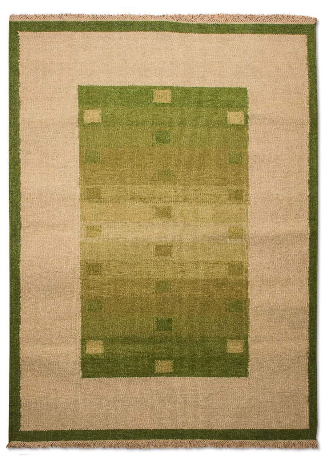 Kelim Teppich - Trendy 180 x 120 cm - grün