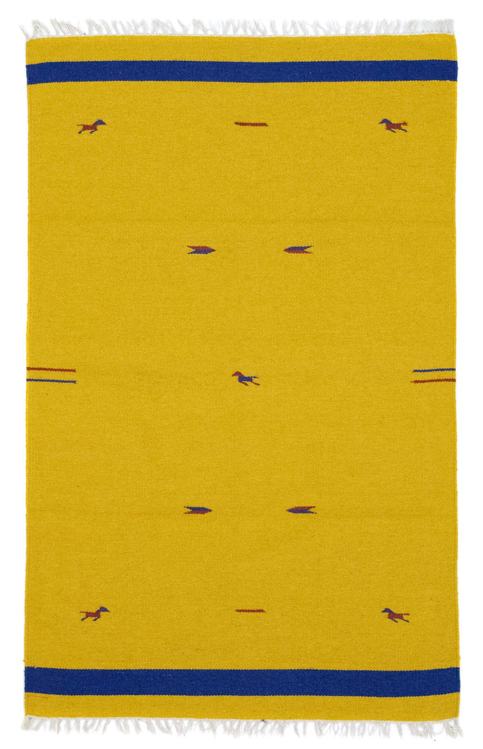 Kelim Teppich - Trendy 180 x 120 cm - gelb