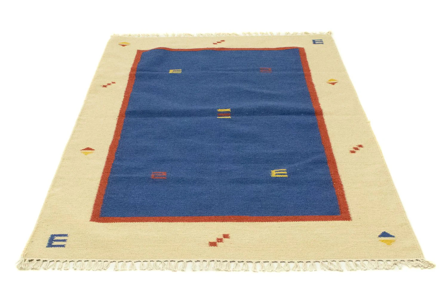 Kelim Teppich - Trendy 180 x 120 cm - blau - Image 5