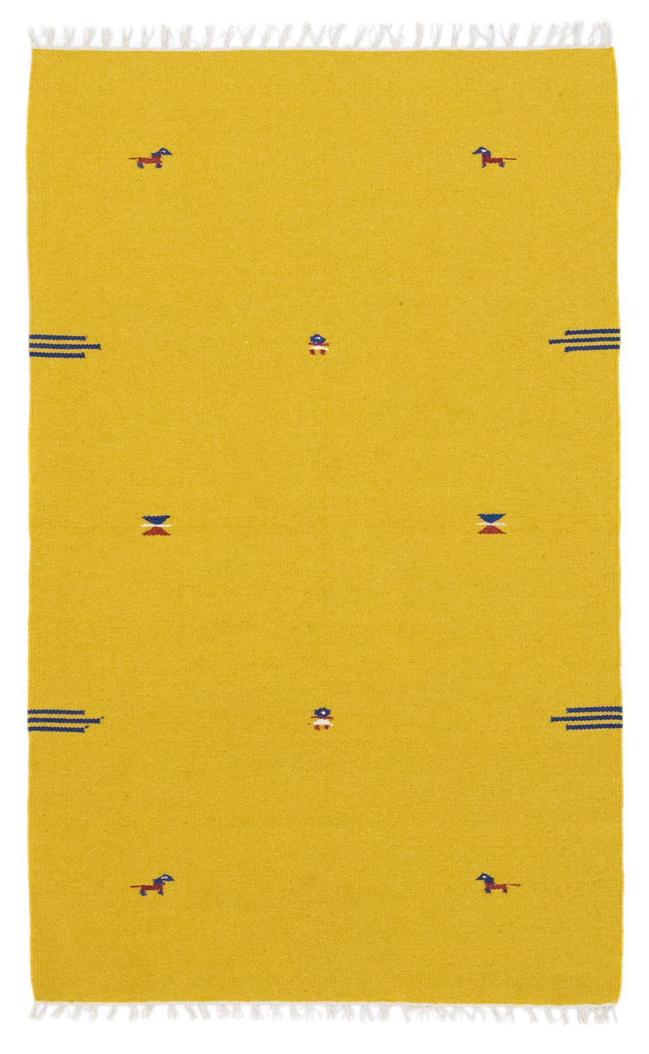 Kelim Teppich - Trendy 180 x 120 cm - gelb