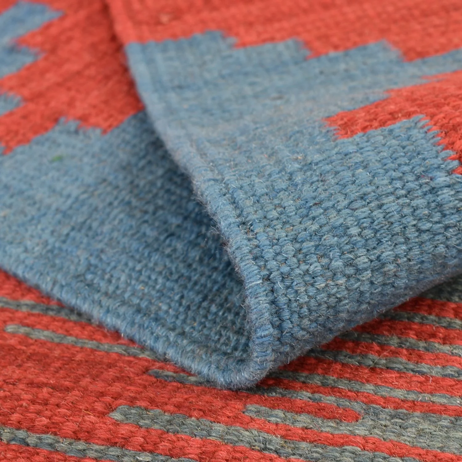 Kelim Modern Teppich 189x146cm - Image 4