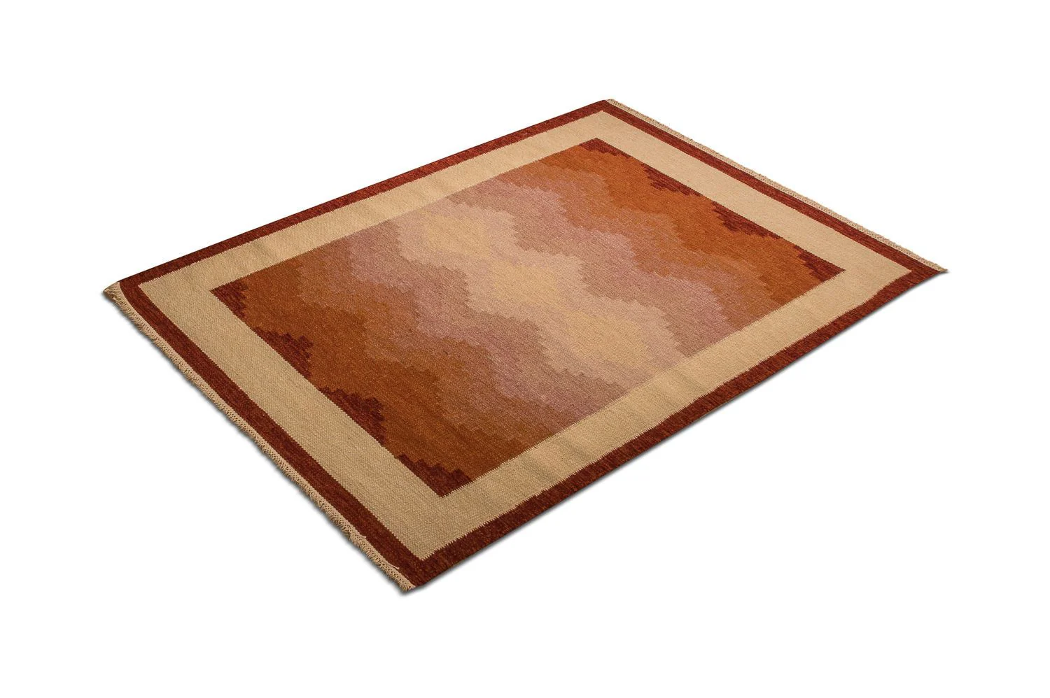 Kelim Teppich - Trendy 200 x 140 cm - orange - Image 5