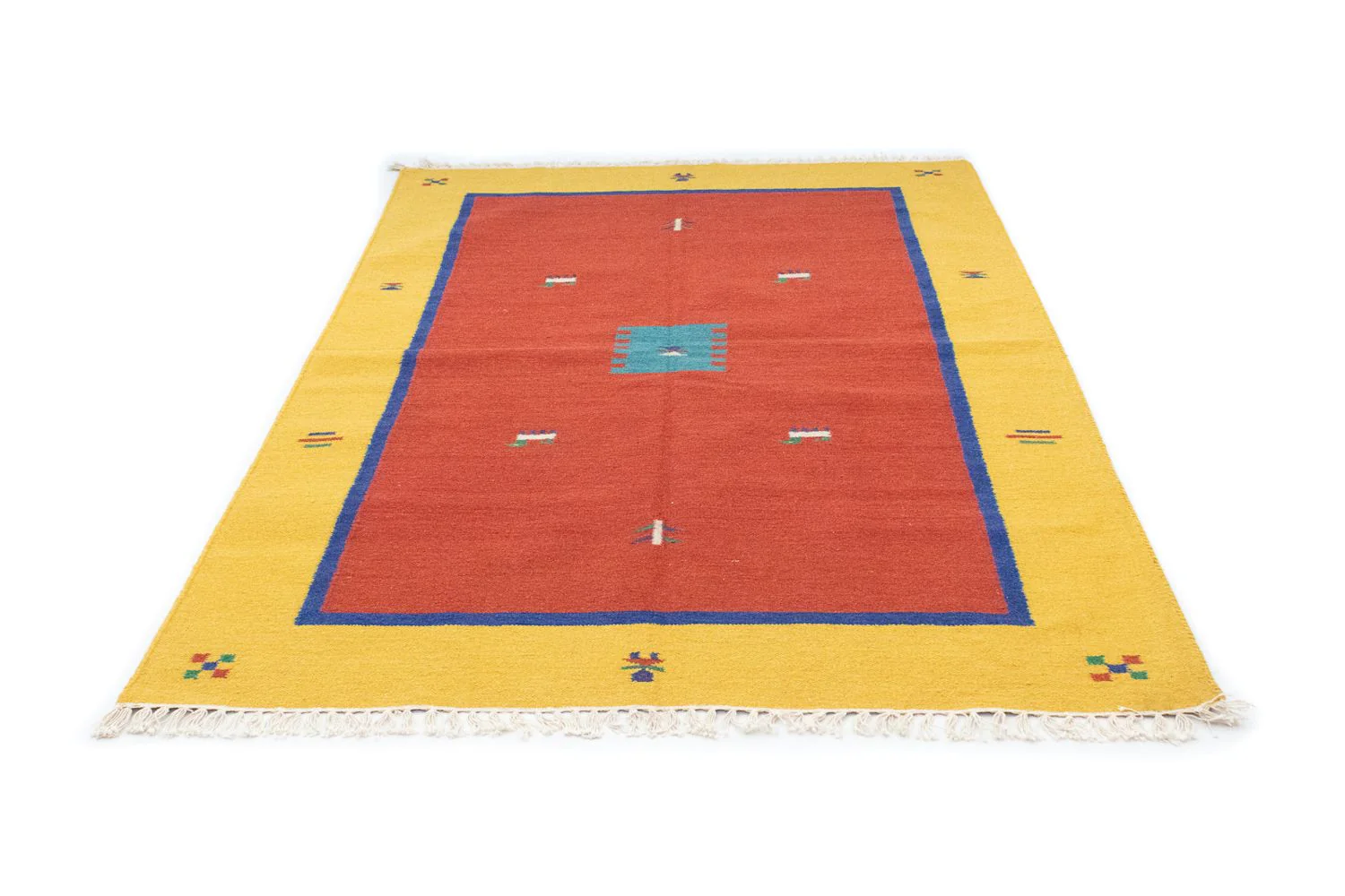 Kelim Teppich - Trendy 200 x 140 cm - rot - Image 5