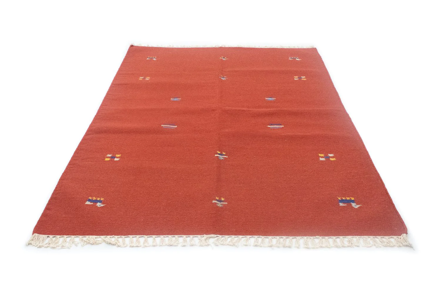 Kelim Teppich - Trendy 200 x 140 cm - rot - Image 5