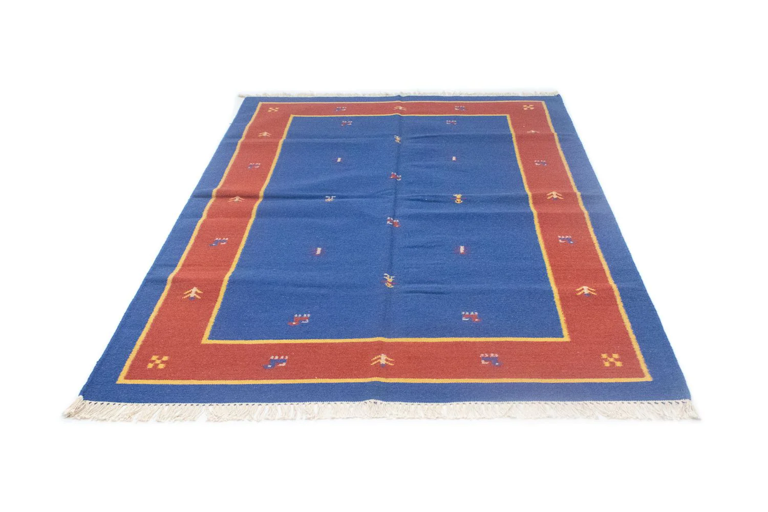 Kelim Teppich - Trendy 200 x 140 cm - blau - Image 5