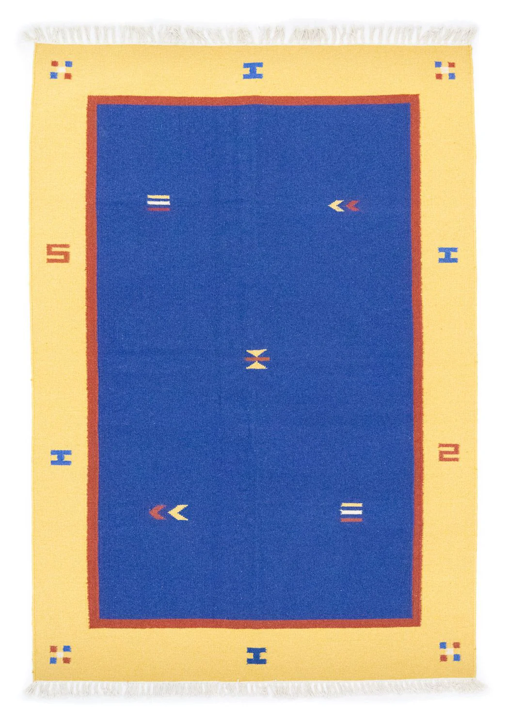 Kelim Teppich - Trendy 200 x 140 cm - blau
