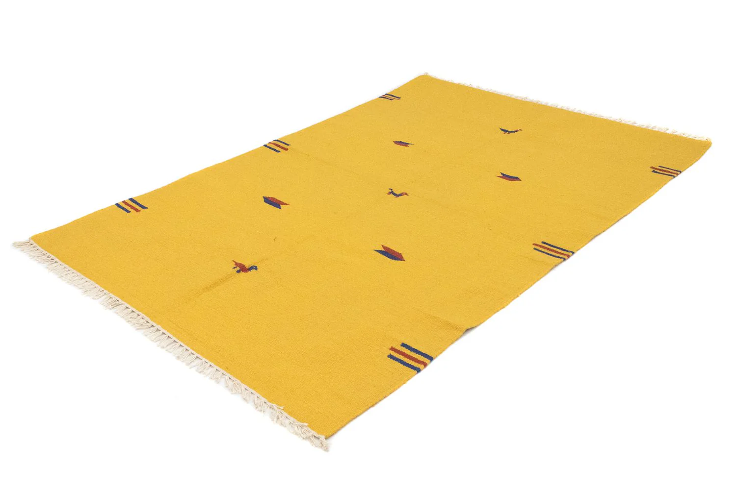 Kelim Teppich - Trendy 200 x 140 cm - gelb - Image 4